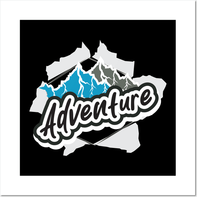 Adventure Wall Art by T-Shirt Attires